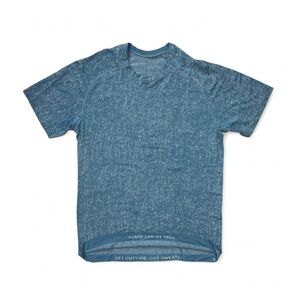 Lululemon Sports Metal Vent Tech Short Sleeve In Utility Blue / White Size Small